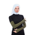 Arm Sleeves with Finger Cut Sporty Combed fingerless gloves